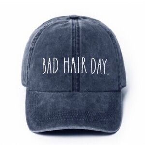Navy Rae Dunn Licensed Bad Hair Day Embroidered Baseball Womens Casual Cap
Hat